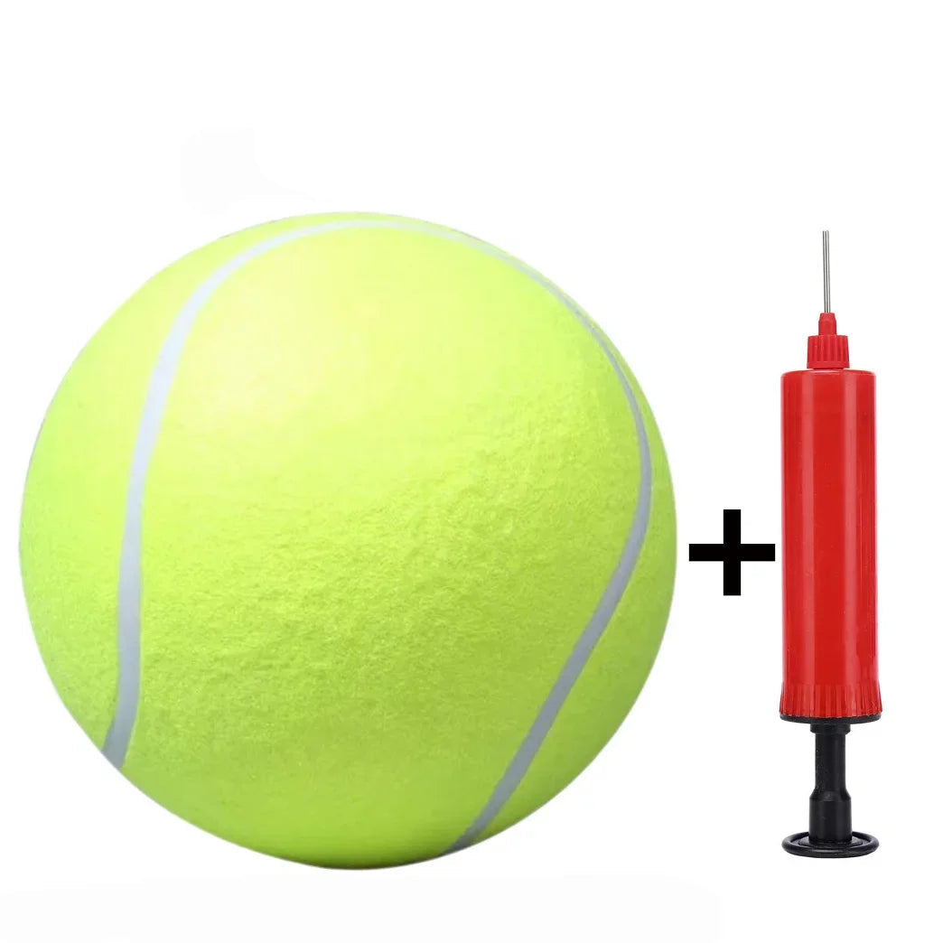 7/9.5Inch Giant Tennis Ball Pet Inflatable Toy for Dog Training Ball 24Cm Large Tennis Ball with Air Pump Interactive Dog Toys