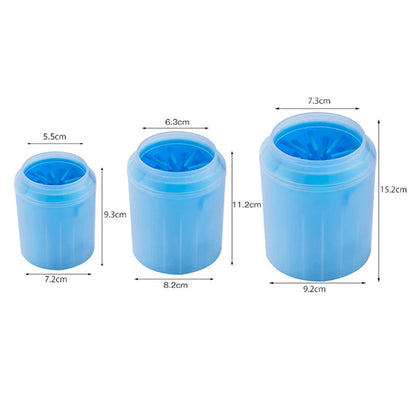New Dog Paw Cleaner Cup Soft Silicone Combs Portable Outdoor Pet Foot Washer Paw Clean Brush Quickly Wash Foot Cleaning Bucket