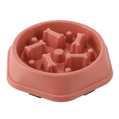 Slow Feeder Dog Bowl Anti-Choking Puppy Food Bowl Anti-Slip Pet Slow Eating Dog Dishes Puzzle Feeders for Dogs Small Medium