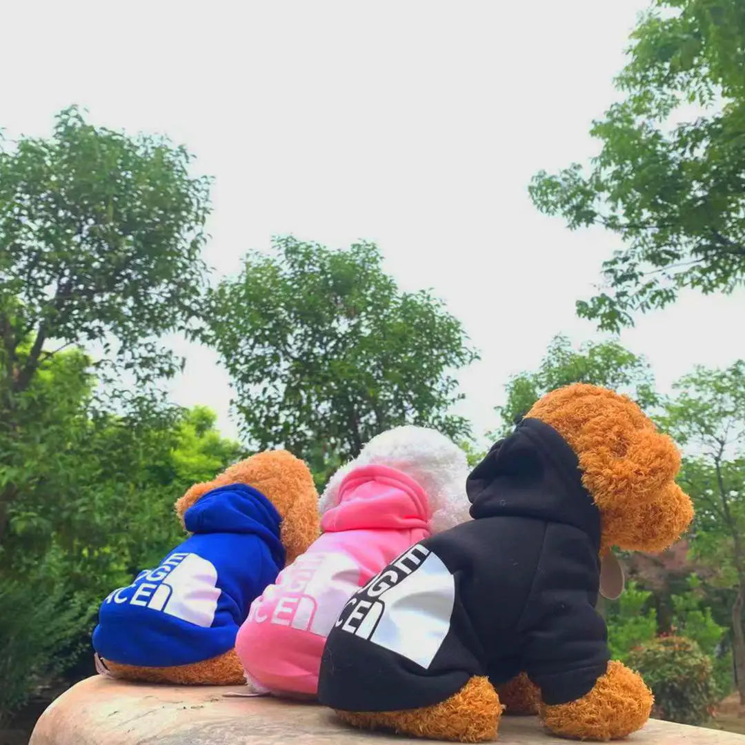 Dog Clothes Hoodies the Dog Face Wind Coat Warm for Small Large Dogs Jacket Sweatshirt French Bulldog Jacket Clothing