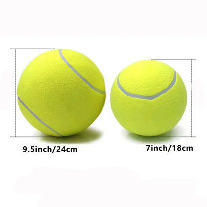 7/9.5Inch Giant Tennis Ball Pet Inflatable Toy for Dog Training Ball 24Cm Large Tennis Ball with Air Pump Interactive Dog Toys