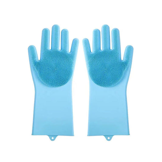Pet Grooming Gloves Dog Cat Bathing Cleaning Glove Shampoo Scrubber Clean Soft Silicone Hair Removal Glove Hand Skin Protection