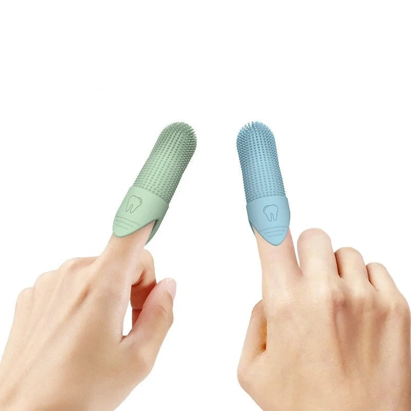 Dog Toothbrush, 360° Cleaning Finger Toothbrush for Dogs, Food Grade Silicone Dog Finger Toothbrush for Dogs & Cats Dental Care