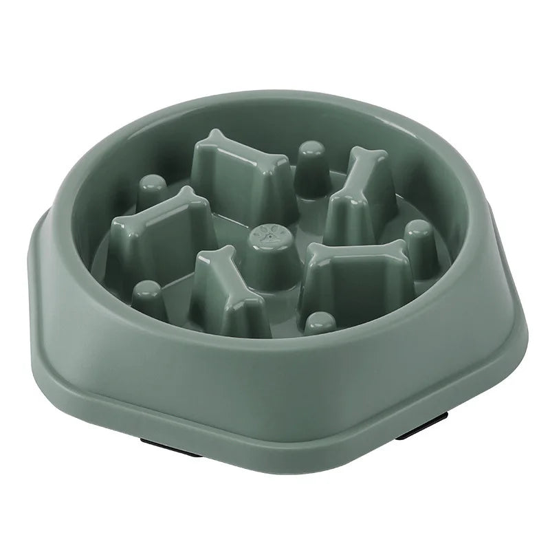 Slow Feeder Dog Bowl Anti-Choking Puppy Food Bowl Anti-Slip Pet Slow Eating Dog Dishes Puzzle Feeders for Dogs Small Medium