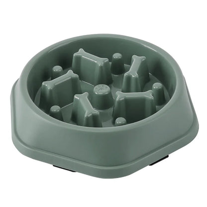 Slow Feeder Dog Bowl Anti-Choking Puppy Food Bowl Anti-Slip Pet Slow Eating Dog Dishes Puzzle Feeders for Dogs Small Medium