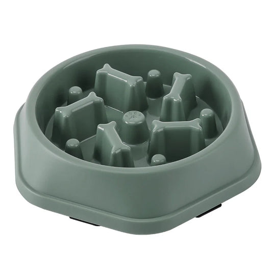 Slow Feeder Dog Bowl Anti-Choking Puppy Food Bowl Anti-Slip Pet Slow Eating Dog Dishes Puzzle Feeders for Dogs Small Medium