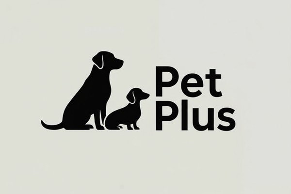 Pet Plus Logo - Two Dogs Side by Side